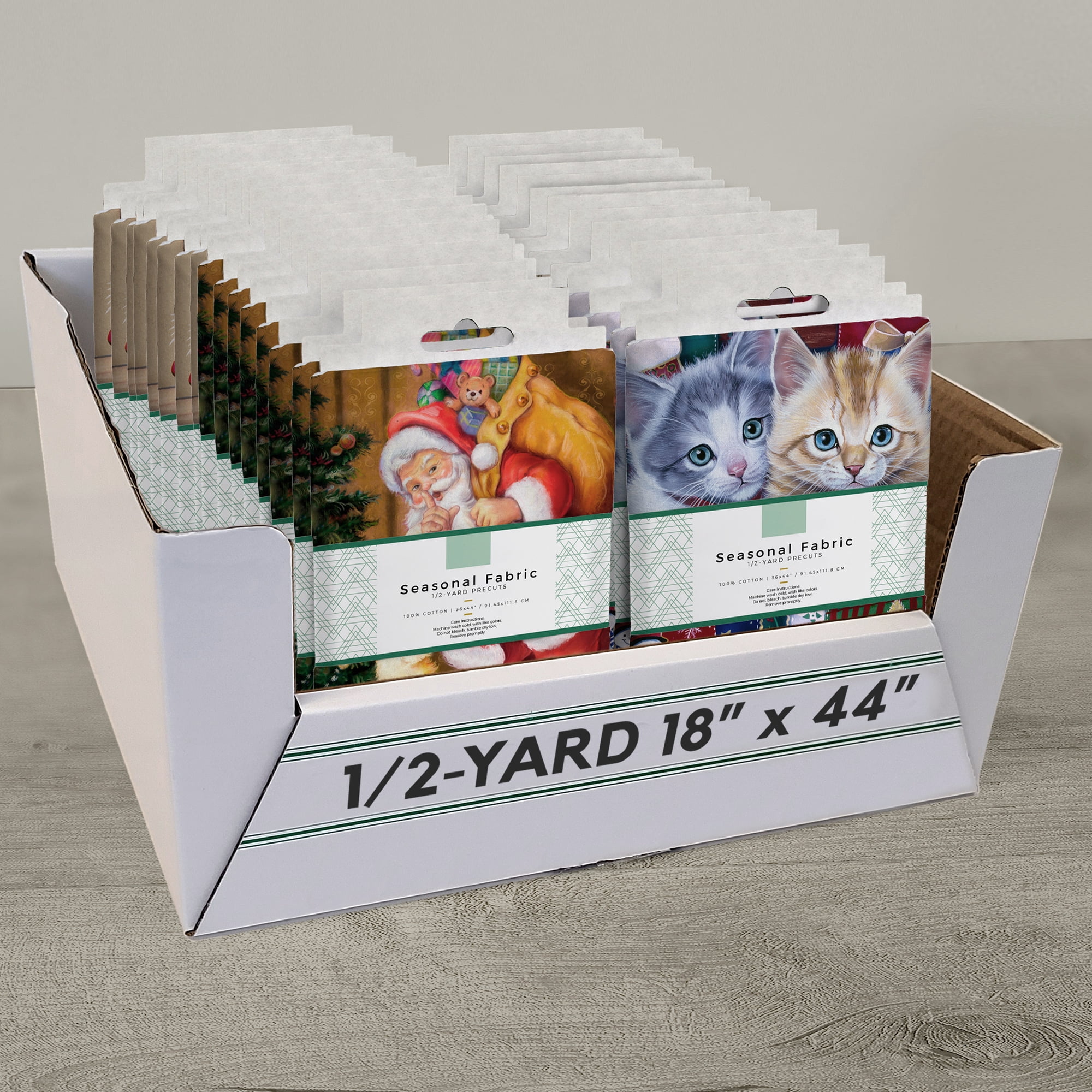 David Textiles, Inc. Christmas Half-yard Precut Assortment, 32 pieces
