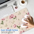 thumbnail image 4 of Long Mouse Pads for Desk,Pioneer Flower Floral Print Pattern Desk Mats on Top Of Desks, Desk Mouse Pad Extra Large with 3mm Non-Slip Base and Stitched Edge for Gaming,Office,Work,Home 31.5"x11.8", 4 of 6