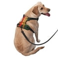 thumbnail image 2 of Yellow Stripes Pattern Dog Harness, Pet Dog Out to Prevent Break Free Leash, Adjustable, Easy to Wear, Large, 2 of 9