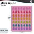 thumbnail image 4 of Stupell Industries Contemporary Rainbow Candy Bears on Pink Canvas Art, 16 x 20, by LISH Creative, 4 of 8
