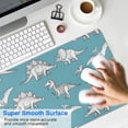 thumbnail image 4 of Long Mouse Pads for Desk,Blue Dinosaurs Skeletons Pterosaurs Desk Mats on Top Of Desks, Desk Mouse Pad Extra Large with 3mm Non-Slip Base and Stitched Edge for Gaming,Work,Home 31.5"x11.8", 4 of 5