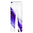 thumbnail image 5 of Wavsuf 2pcs Jogger Set Men Long Sweatsuits Sets for Mens Tight Shirt Sweatshirt and Sweatpants Purple Size 5XL, 5 of 7