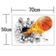 thumbnail image 5 of Adhesivos de pared de vinilo 3D autoadhesivos extraíbles (baloncesto de fuego volador (19,7" x 27,6") que atraviesan la pared, calcomanías artísticas para murales y decoración, 5 of 5