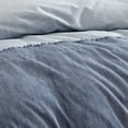 thumbnail image 3 of Jessup 5 PC Queen Riverbrook Home Jessup 5 PC Solid Chambray With Decorative Pillows. Blue - King - 5 Piece, 3 of 5