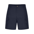 thumbnail image 6 of BXINGOHAI Men's Casual Cargo Shorts Classic Drawstring Elastic Waist Summer Stretch Short with Pockets Navy,L, 6 of 6