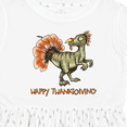 thumbnail image 4 of Inktastic Happy Thanksgiving Dinosaur Girls Toddler Dress, 4 of 5