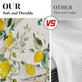thumbnail image 5 of Lemons Kitchen Window Curtains Valance and Tier Set 36 Inch, Summer Fruit Watercolor Rod Pocket Short Tier Curtain for Bathroom, Abstract Small Cafe Drapes for Kitchen Decor, 5 of 6