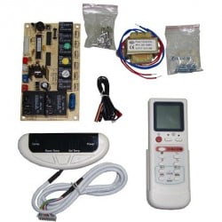 

Control Board A/C Universal 3 Fan Spped Relay 220v W/Display Appli Parts Apcb-213da / Qd-U10a