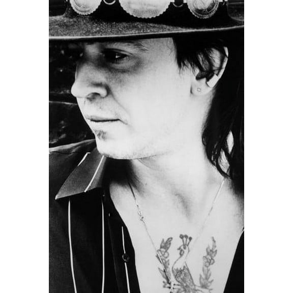 Stevie Ray Vaughan 24x36 Poster iconic pose in hat
