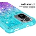 thumbnail image 4 of for Xiaomi Redmi Note 10 4G/Redmi Note 10S Case,Creativity Clear Gradient Quicksand Glitter Flowing Liquid Floating Case Bling Diamond Sparkle Cover for Redmi Note 10 4G JB Bluish Violet, 4 of 14
