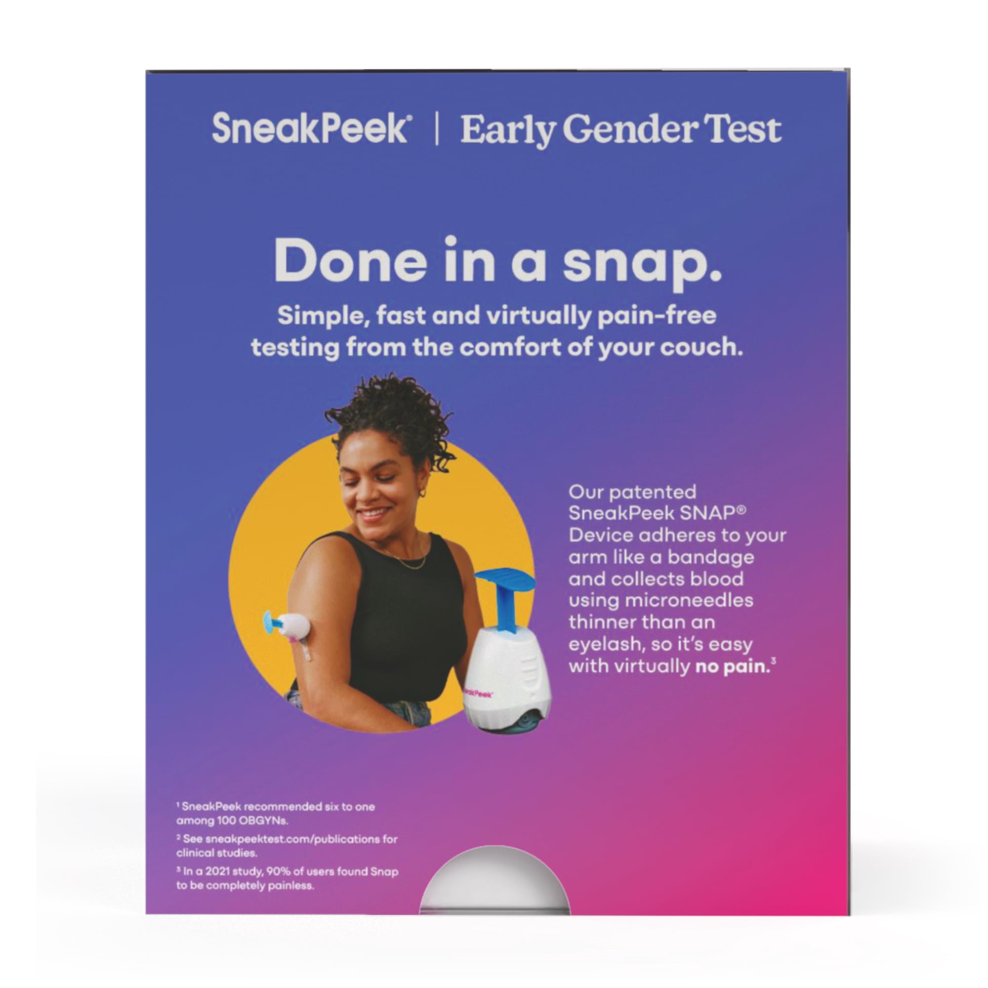 (2 pack) SneakPeek Early Gender Test Kit - Over 99% Accuracy at 6-Weeks - Lab Fee Required, 1 Kit