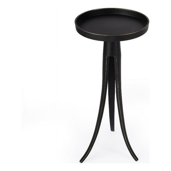 Butler Specialty Monique Large Pedestal Side Table - Black