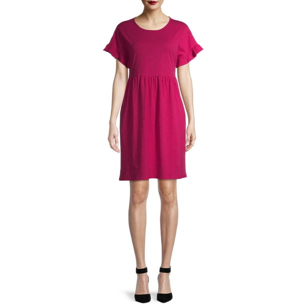 Time and Tru Women's Knit Babydoll Dress - Walmart.com