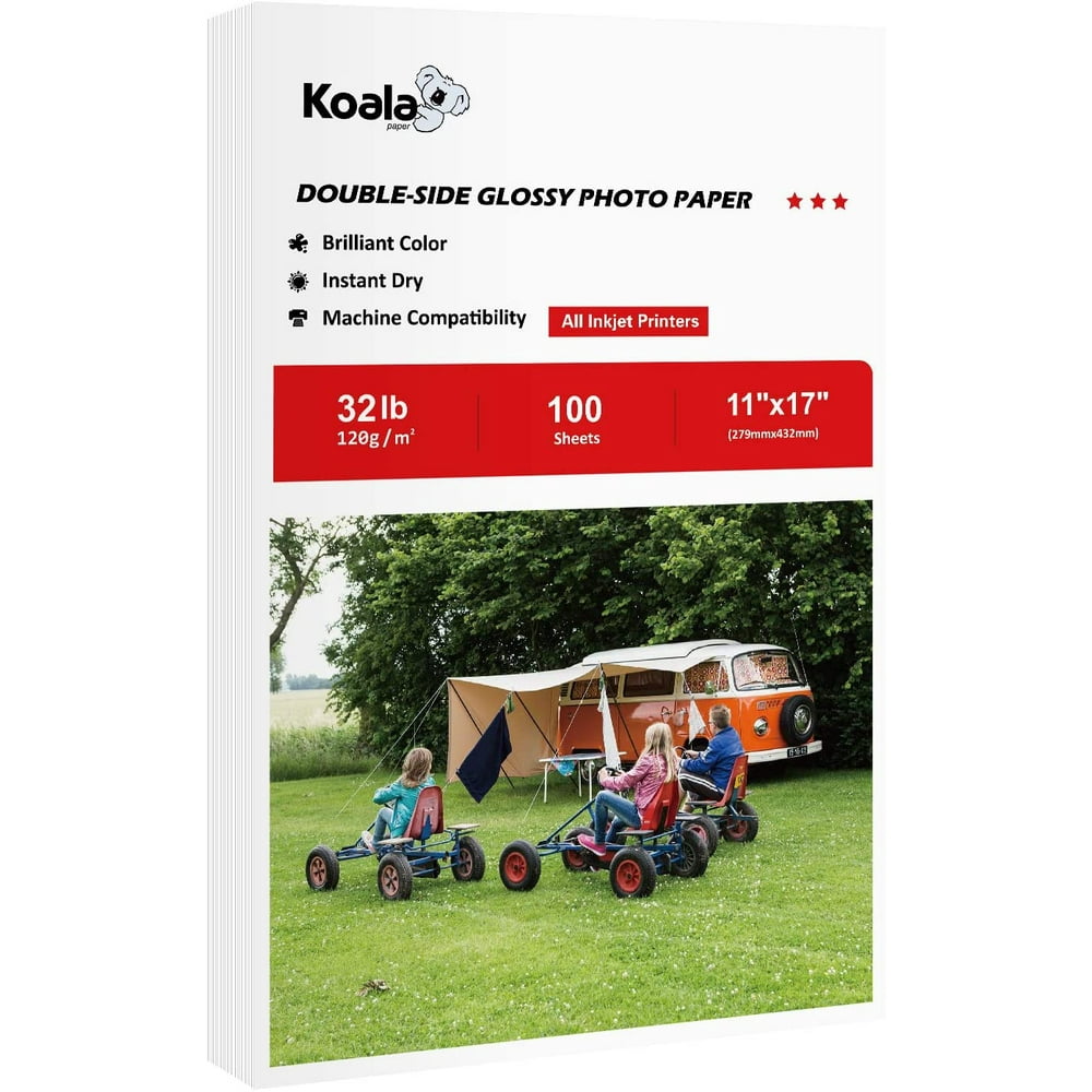 Koala Double Side Glossy Photo Paper 11x17 Inches 120gsm 100 Sheets