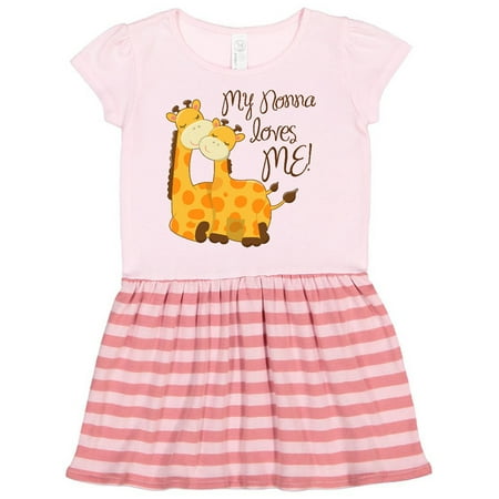 

Inktastic My Nonna loves me! Gift Toddler Girl Dress