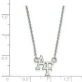 thumbnail image 2 of 14k White Gold Logoart United States Air Force Academy Small Pendant Necklace, 2 of 4