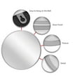 thumbnail image 6 of Infinity Instruments Adara Silver Round Modern 24-inch Wall Mirror, 6 of 7