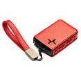 thumbnail image 3 of Vitodeco Leather Remote Key Fob Cover Case Protector Holder Compatible with Polestar - 4 Buttons, Red, 3 of 5