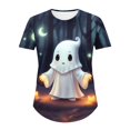 thumbnail image 5 of ersvoioy Plus Size Halloween Shirts for Women Cute Graphic Tshirt Crew Neck Short Sleeve Oversized Halloween shirt Party Fall Loose Fit Casual Basic Tee Tops,Size M-5XL Multicolor L, 5 of 5