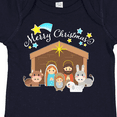 thumbnail image 4 of Inktastic Merry Christmas Cute Nativity Scene Boys or Girls Baby Bodysuit, 4 of 5