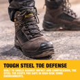 thumbnail image 4 of Bota de trabajo DEWALT Reynolds para hombre, impermeable, piel, punta de acero, 4 of 5
