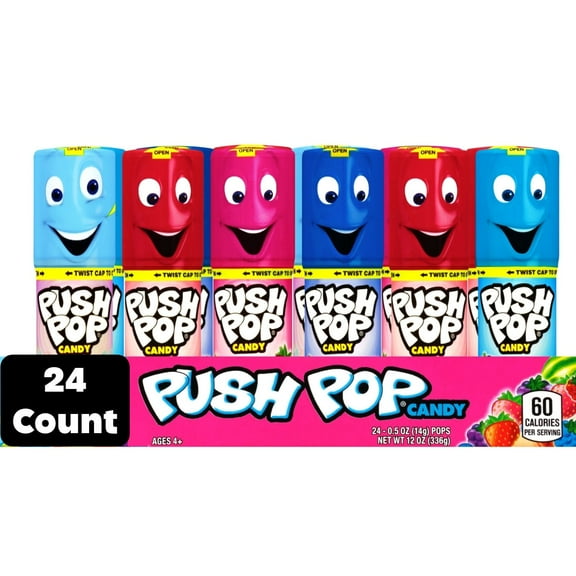 Push Pop Variety Pack Candy, 0.5 oz., 24 ct.