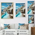 thumbnail image 4 of Designart "Beautiful Cityscape Greece Santorini wall decor II" Landscape & Nature Floater Framed Canvas Art Print, 4 of 7