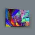 thumbnail image 2 of Color Waves Glass Wall Decor – Frameless Free Floating Tempered Glass Panel – Modern Art for Home or Office – Vibrant, Durable Glass Wall Art (27.5”W x 39.3”H), 2 of 8