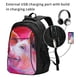 thumbnail image 2 of Balery Pig Mochila con carga USB para hombre y mujer - Mochila impermeable y antirrobo para laptop con puerto USB para viajes, trabajo, 2 of 7