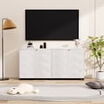 thumbnail image 5 of MUERE Indoor Outdoor Plastic Storage Cabinet 34"x15"x34", Outdoor Storage Shed for Living Room, Hallway, Balcony, Garage, Garden, Backyard-White（W/O Shelf）, 5 of 8
