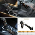 thumbnail image 3 of Renewold Dragonfly Flower Colorful Car Seat Covers Full Set with Cup Holder Coaster Gear Shift Knob Cover Handbrake Cover Keychain Car Headrest Covers 11 PCS Auto Accessories Full Set, 3 of 7