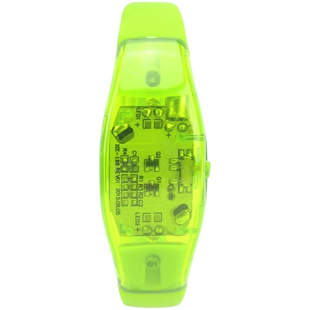 Pulsera luminosa para fiestas, pulsera LED para correr de noche, pulsera intermitente, pulsera LED, rendimiento confiable
