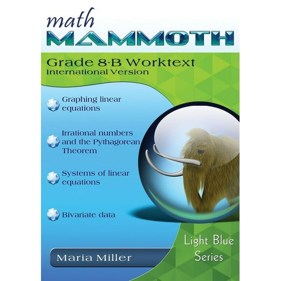 Math Mammoth Grade 8-B Worktext, International Version, (Paperback)