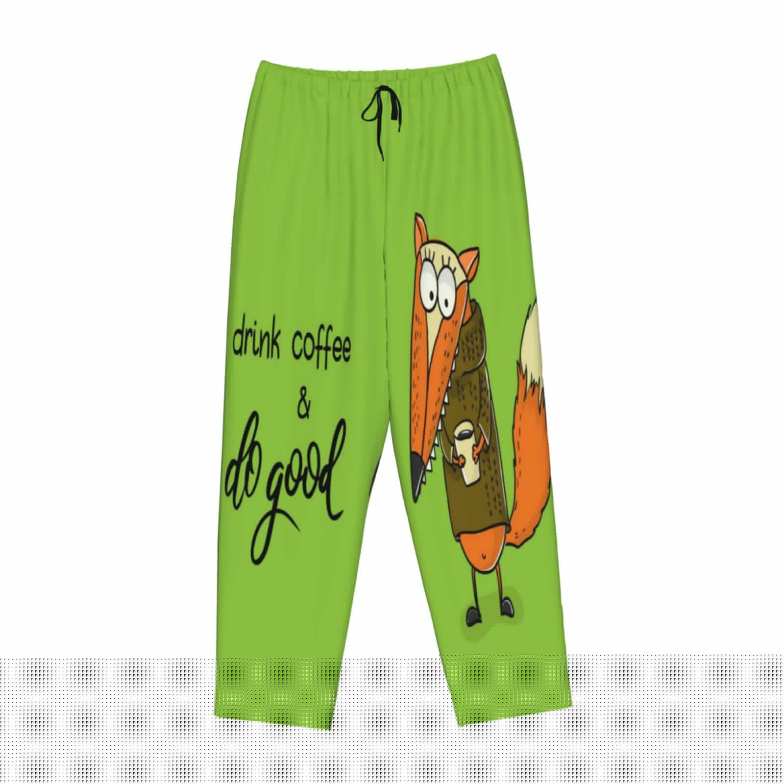 thumbnail image 4 of Sigee Drink Coffee And Do Good Print Women's Soft Pajama Pants - Breathable and Comfortable Lounge Sleep Bottoms with Elastic Waistband and Pockets-Small, 4 of 9