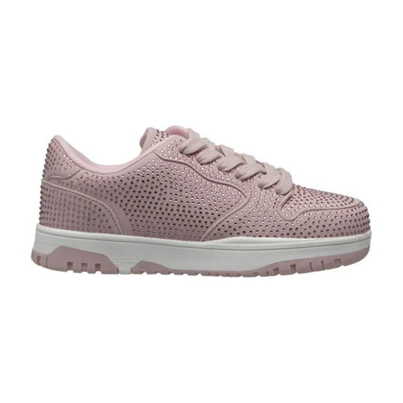 Tenis Niña Ovx Casual Urbano Plataforma Cristales Brillantes rosa 20