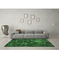 thumbnail image 3 of Ahgly Company Indoor Rectangle Abstract Emerald Green Modern Area Rugs, 6' x 9', 3 of 4