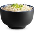 thumbnail image 2 of Ramen Bowl,  Bowls, Noodle Bowls, Large Soup Bowl, Ceramic, Large Capacity, For Ramen, Pho, Udon, Soba, Microwave and Dishwasher Safe, 34 oz, Set of 4 (Black/Navy), 2 of 6