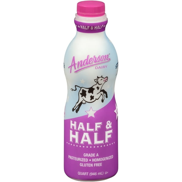 Anderson Dairy Half Half 1 Quart Walmart Com Walmart Com