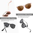 thumbnail image 4 of Gafas de sol SUNGAIT vintage redondas polarizadas UV400 para mujer y hombre, 4 of 7