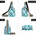 thumbnail image 7 of FORMRS Womens Crossbody Sling Bag Travel Daypack Shoulder Chest Backpack, Blue Geometric Pattern, 7 of 7