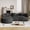 Black, variant on Wiilayok 110" Chenille L Shaped Sectional Sofa, Curved Deep Seat Cloud Sofa Couch with Left Chaise for Living Room Apartment,No Assembly,Light Brown