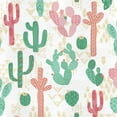 thumbnail image 2 of Mainstays 58" x 1.5 yard Lux Anti-pill Fleece Southwest Cactus Fabric Precut, Cream, 2 of 6