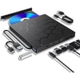 thumbnail image 1 of External CD/DVD Drive for Laptop, 7 IN 1 USB 3.0 Ultra-Slim Portable DVD Player, 1 of 5