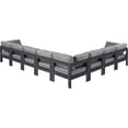 thumbnail image 3 of Meridian Furniture Nizuc Sectionnel Modulaire d'Extérieur Gris pour Patio, 3 of 8