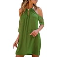 thumbnail image 3 of QIPOPIQ Robes pour Femmes Robe Midi à Étages Manches Courtes Dentelle Dos Nu Longues Robes Robe d'Été Robe Ample Offres 2023, 3 of 5