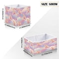thumbnail image 2 of Cabinet Storage Basket 15.75x10.63x6.96 Inches Storage Box Foldable, Storable and Easy to Assemble ，Open Home Storage Bins ，Closet Storage Bins Pink Dog, 2 of 8