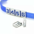 thumbnail image 4 of U8MO 20 Alloy Carved Number Slide Charm Fit 8mm Wristbands Pick Your Letter-6, 4 of 9