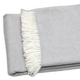thumbnail image 4 of Light Gray Mini Dot Fringed Throw Blanket, 4 of 5