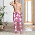 thumbnail image 2 of Fotbe Cute Poodle Dog Pantalones de Pijama para Hombre, Pantalones de Dormir, Pantalones de Casa con Cintura Ajustable y Bolsillos-Small, 2 of 6