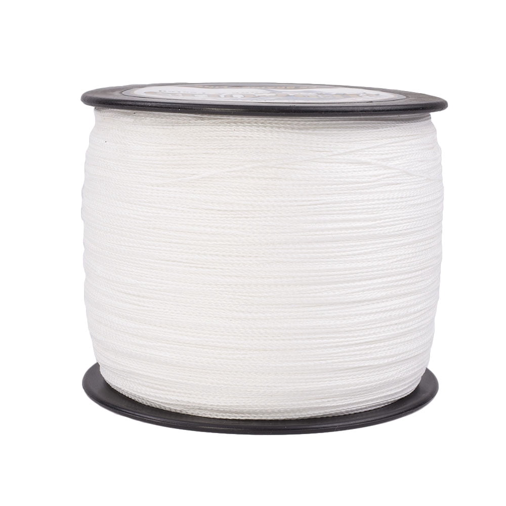 HERCULES Braided Fishing Line 1000m 1094yds 6lbs-100lbs Pe Superline 4 Strands (White 100lb/45.4kg 0.55mm)